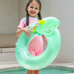 Anello Gonfiabile per Bambini – Anello a Forma di Dino per Divertimento Estivo e Attività in Piscina