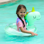 Anello Gonfiabile per Bambini – Anello a Forma di Dino per Divertimento Estivo e Attività in Piscina