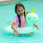 Anello Gonfiabile per Bambini – Anello a Forma di Dino per Divertimento Estivo e Attività in Piscina