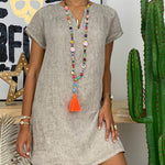 Abito Camicia Lungo da Donna in Cotone - Elegante e Confortevole