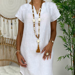 Abito Camicia Lungo da Donna in Cotone - Elegante e Confortevole
