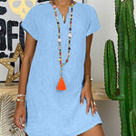 Abito Camicia Lungo da Donna in Cotone - Elegante e Confortevole