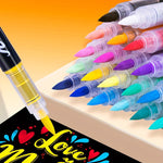 72 Pennarelli Acrilici in 72 Colori – Perfetti per Dipingere Creativamente su Diverse Superfici