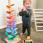 Albero di Biglie Arcobaleno - Giocattolo Montessori con Musica