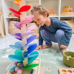 Albero di Biglie Arcobaleno - Giocattolo Montessori con Musica